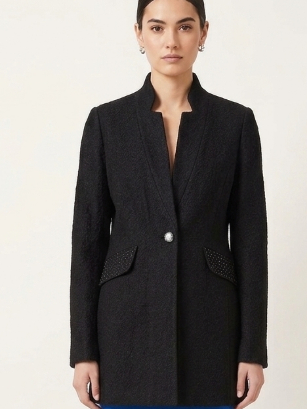 St. John Embellished Black Blazer